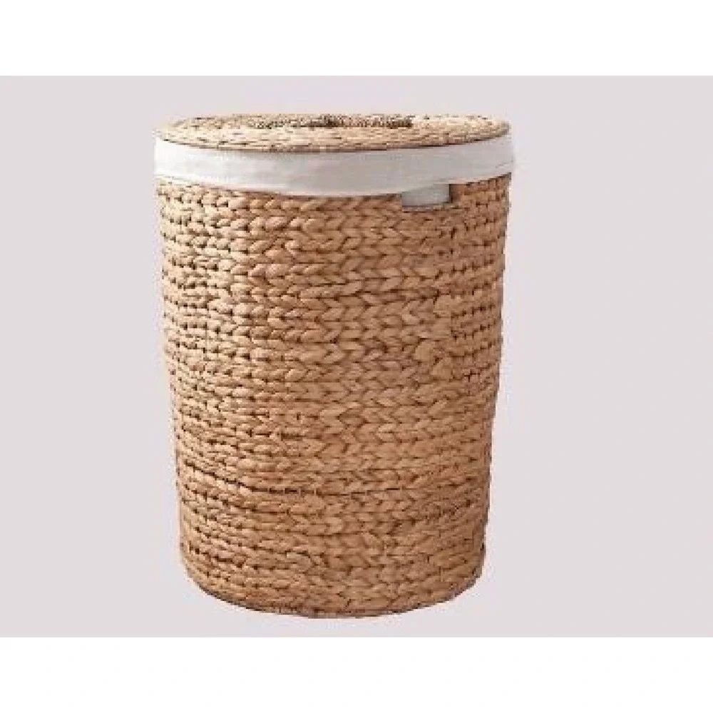 SOL‎ HOME Ludmilla Water Hyacinth Woven Wicker Laundry Hamper 18